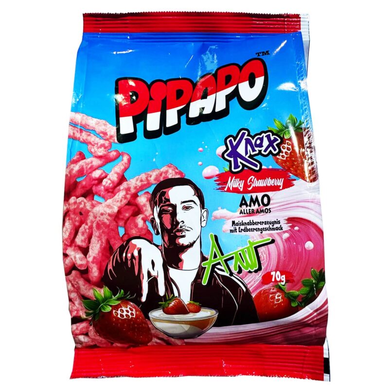 Pipapo Knax Chips Milky Strawberry