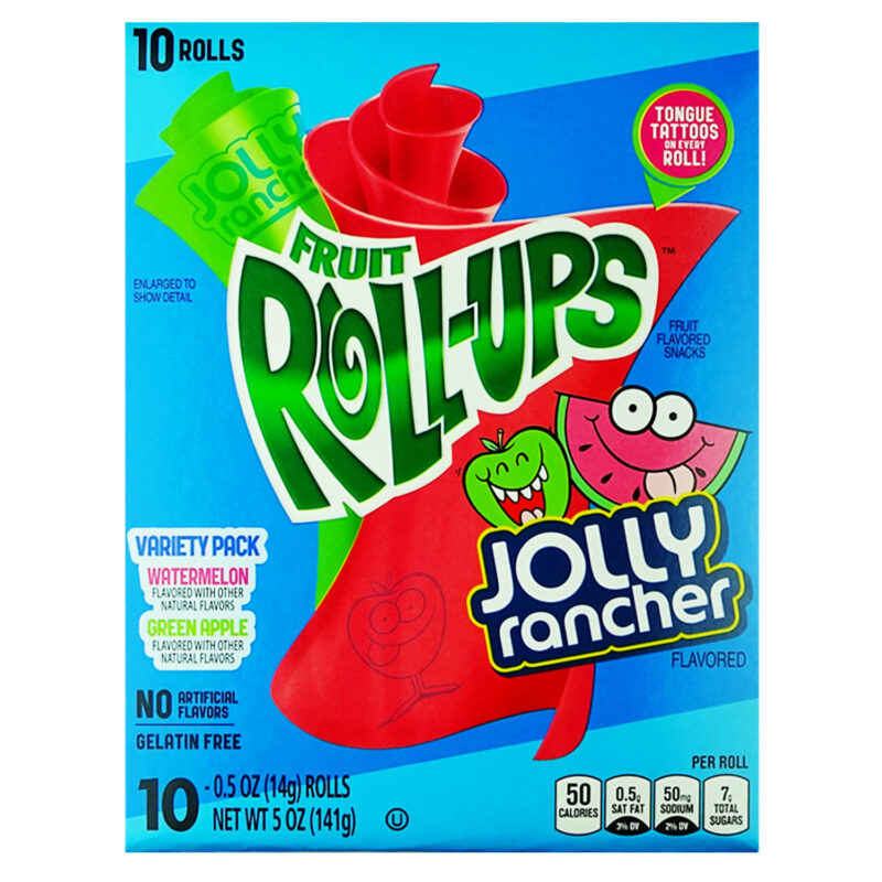 Jolly Rancher Roll Ups Green Apple & Watermelon